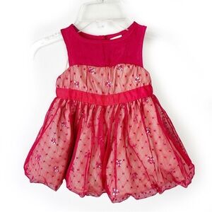 Harajuku Mini for Target Lace red dress with a nude rhinestone liner size: 9M